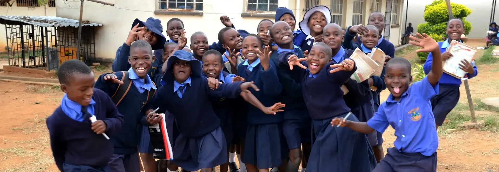 Group of pupils at Dangamvura Primary School